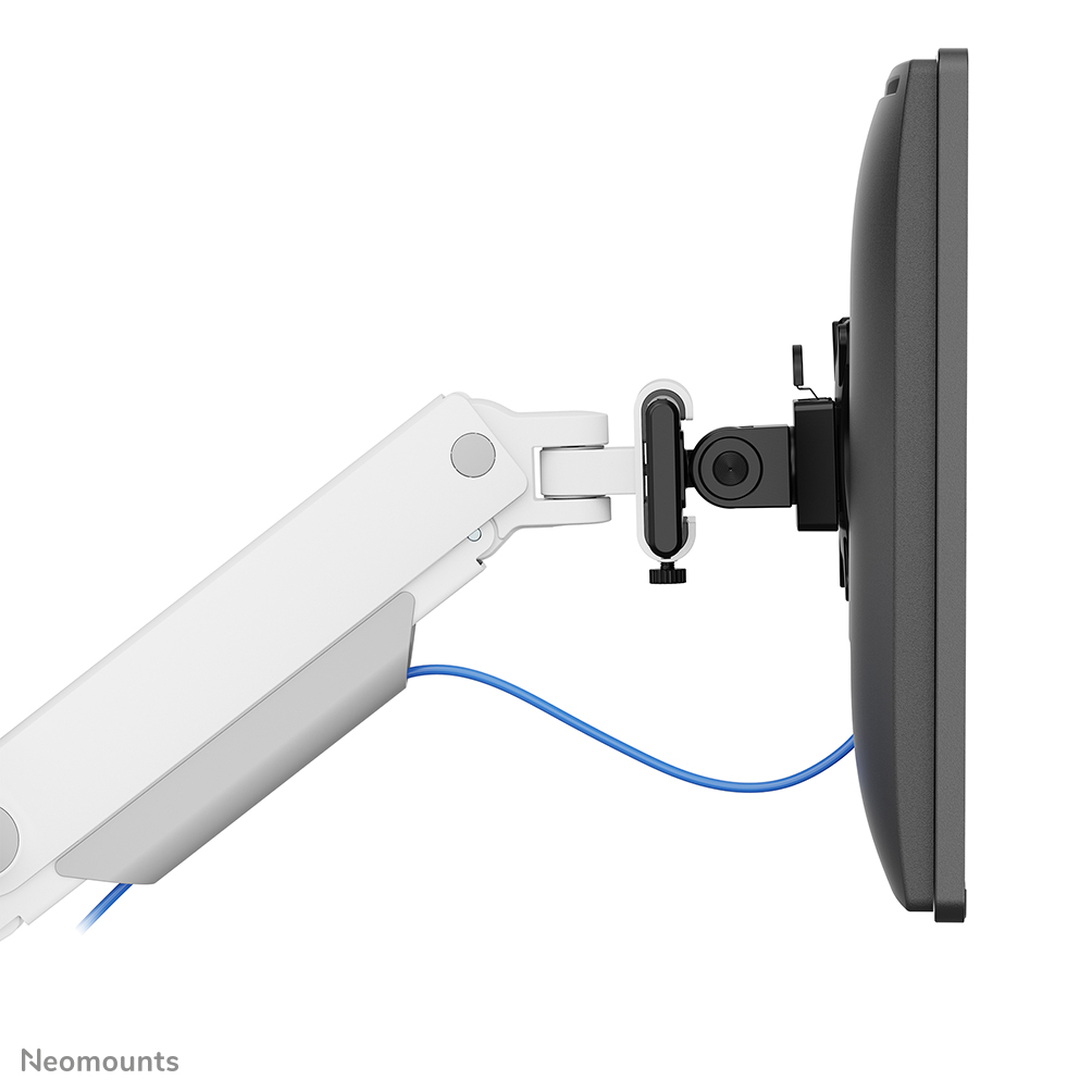 Neomounts DS65S-950WH2 Support d'écran à fixer 24-34" - ressort à gaz - Topfix - multiréglable - arrêt 180°